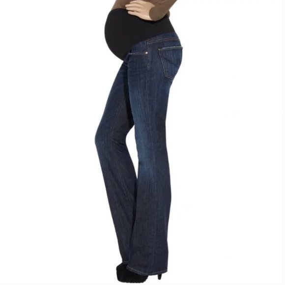 Citizens of Humanity Dark Wash Maternity Bootcut Jeans.  Size 30. - Picture 1 of 15